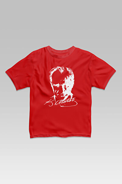 EVIus Ataturk Štampano Unisex crvena majica kratkih rukava T-shirt - 23. apri...
