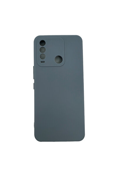Nettech Tecno Spark 8t Uyumlu Trend Seri Slikon Arka Koruma Kılıf - Gri