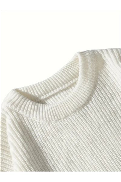 COOL TARZ Men's Regular Fit Crew Neck Braided Knitwear