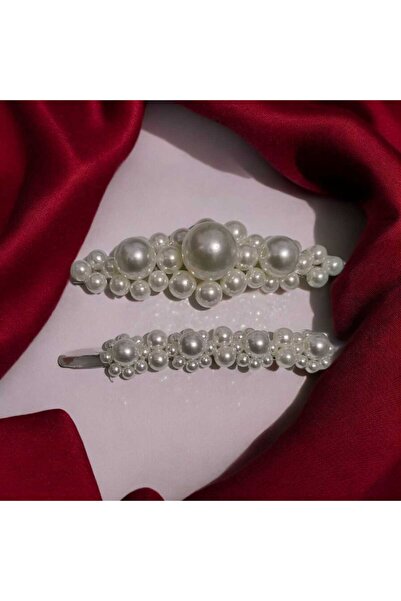 feyza collection 2li İncili Şık Tel Toka