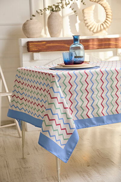 AYSHOME Ays Home Кольорова скатертина з зигзагоподібним візерунком