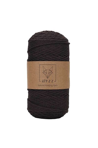 Ritzz Βαμβακερό σχοινί 2mm 3 Twist Brown (250G)