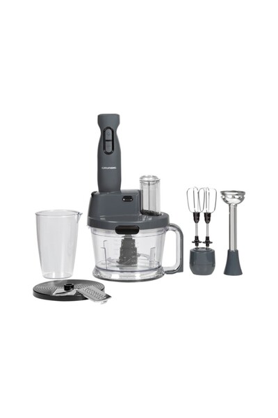 Grundig Gri Blender Seti Turbo Kullanım 700 Watt Paslanmaz Çelik Bıçak