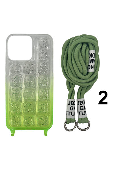 Nettech İphone 14 Pro Max Uyumlu Nt-n025 Ipli Arka Koruma Kılıf - Karışık Renk