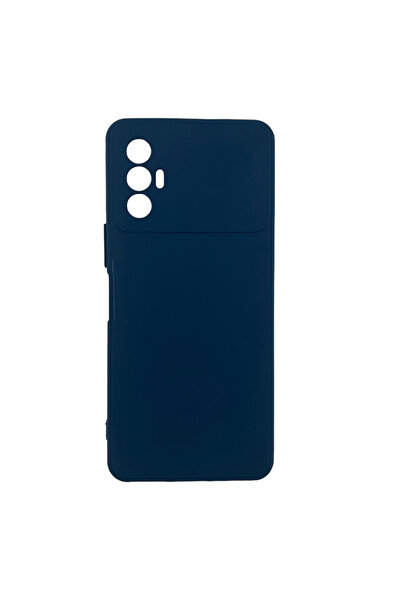 Nettech Tecno Spark 8 Pro Uyumlu Trend Seri Slikon Arka Koruma Kılıf - Lacivert