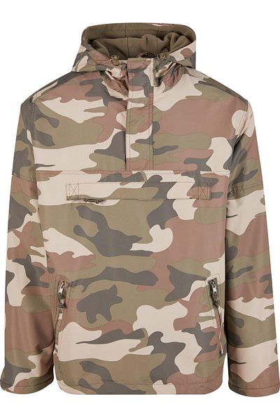 Brandit Herren Fleece-Windbreaker zum Überziehen