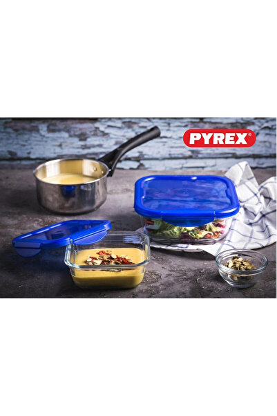 Pyrex Cook&Go 1.5L Square Storage Dish with Airtight Lid - Versatile Freezer-to-Oven Solution