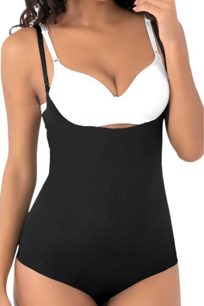 Uniquetrenders Women's Laser Cut Slimming and Lifting Underbust Strap Body Corset Set of 2