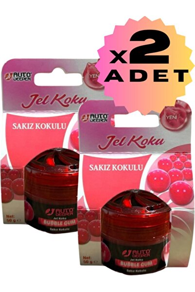 AutoDeepen 2li Sakız Kokulu Jel Koku Oto Ve Oda Koku Araç Araba Kokusu Oda Ko...