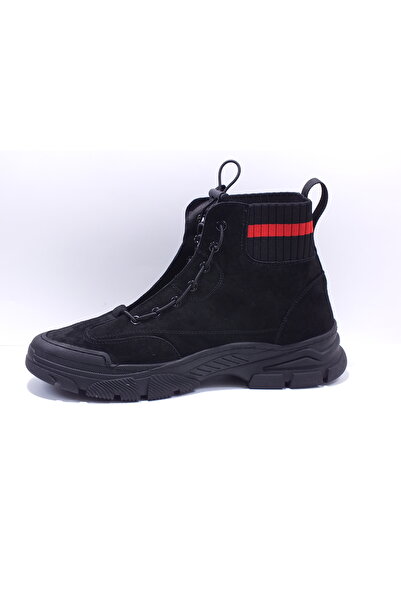 Guja 24K584 Πλεκτά μποτάκια σουέτ με ψηλό λαιμό (το μοτίβο είναι μικρό με 1)