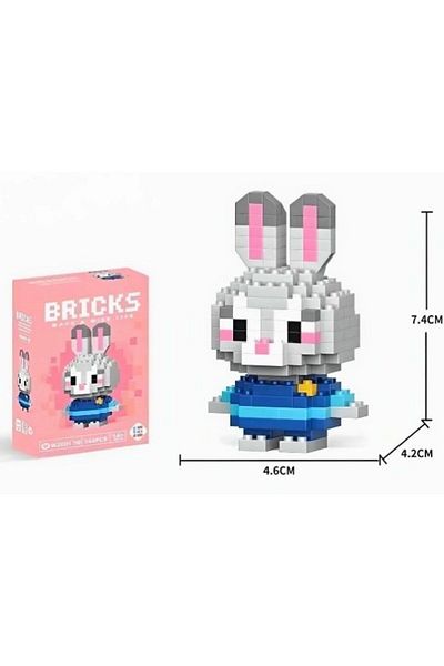 sağlıkçı shopping trend aksesuar Judy Hopps Rabbit Gray 3D Puzzle - Mini Lego