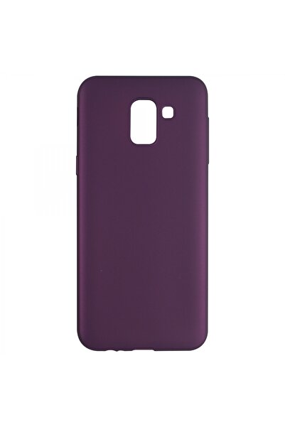 Nettech Samsung Galaxy J600 J6 Uyumlu Suide Arka Koruma Kılıf - Mürdüm