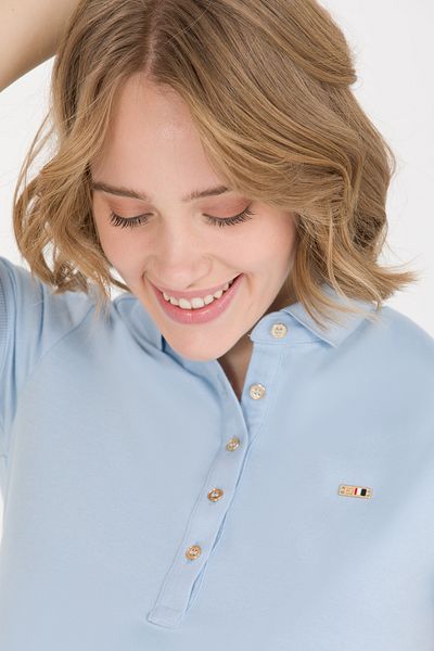 U.S. Polo Assn. Rochie tricotată Polo Albastru Deschis - Femei 50269546 -VR003