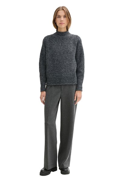 Tom Tailor Denim Chlupatý svetr s výstřihem