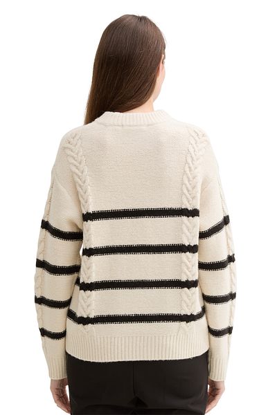 Tom Tailor Denim pullover de cablu decupat