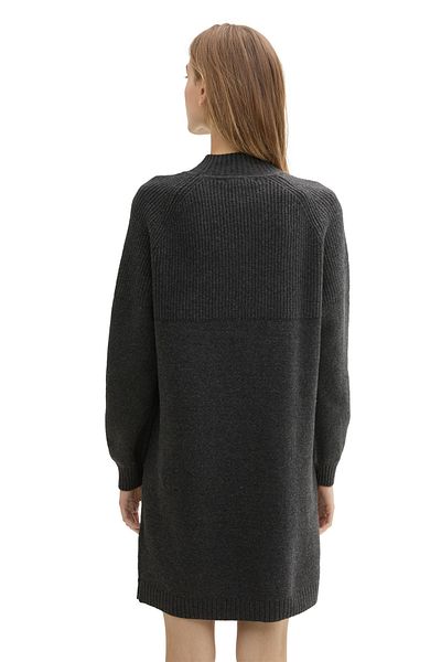 Tom Tailor Denim Pletené falešné šaty s výstřihem
