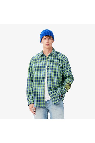 Lacoste قميص رجالي منسوج - تصميم مريح وأنيق