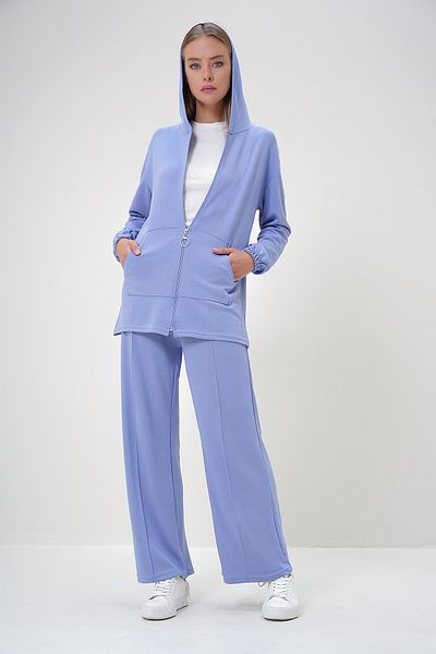 Trend Alaçatı Stili Women's Baby Blue Under-Upper Set Alc-X12908
