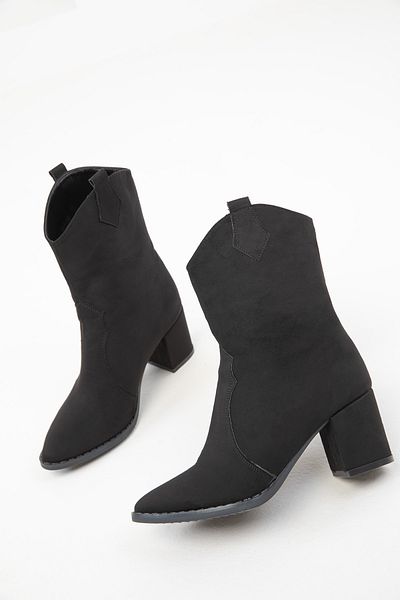 SOHO Чорні замшеві жіночі черевики Bootie 15615