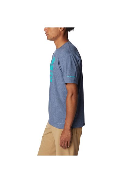 Columbia Cl 1931171 -479 Model Blue Sports T-Shirt