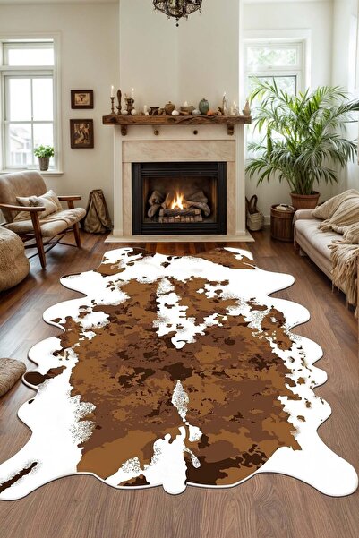 West Home Dijital Baskı Yıkanabilir Kaymaz Taban Post Halı Salon Halısı Mutfa...