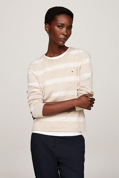 Tommy Hilfiger LÁGY FA C-NK PULÓZÓ