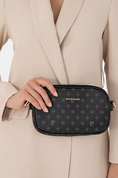 Pierre Cardin Geantă neagră de umăr Monogram 05PO24K1874