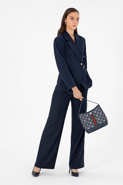 Pierre Cardin Geantă de umăr din denim bleumarin 05PO24K1981