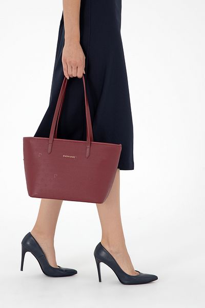 Pierre Cardin Geantă de umăr cu imprimeu roșu Claret 05PO24K1877