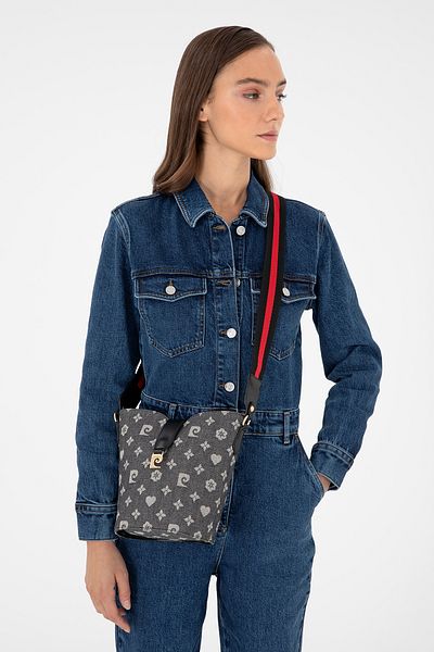 Pierre Cardin 05PO24K1984 Geantă de umăr neagră model denim