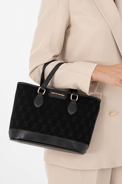Pierre Cardin Geantă neagră de umăr pentru femei 05PO24K1679
