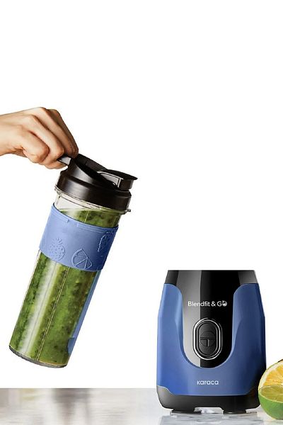 Karaca Blendfit Go Personal - Personal Smoothie Blender, Marine Blue