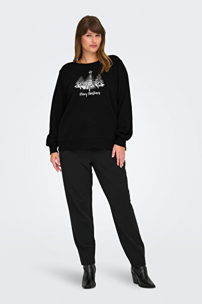 Only Carmakoma Carxmas Ls O-Neck Sweat Jrs - Comfortable Fit