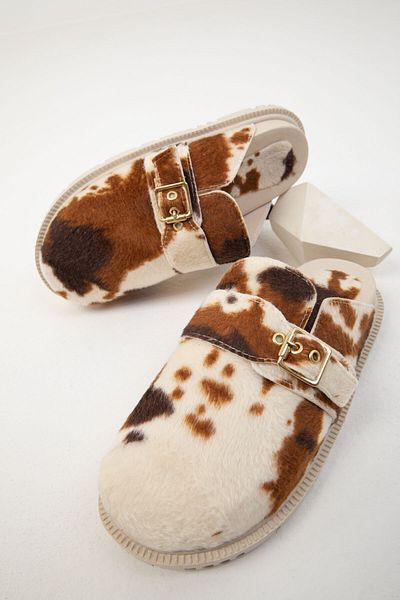 SOHO Tan-Beige Damen-Hausschuhe, Modell 19910