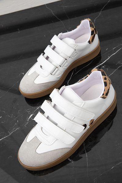 SOHO White-Leopard Women's Sneakers 19894