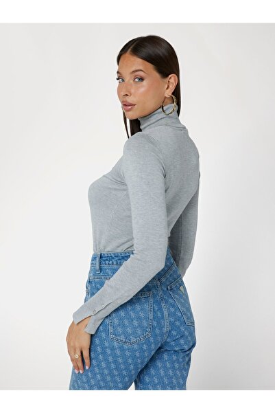 Guess PAULE TN LS SWEATER - ECO VISCOSE POLY HOLLY YARN