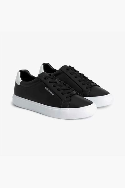 Calvin Klein Calvin Klein Women Black / White Low Top Vulc Lace Up Sneakers