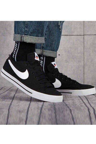 Nike Court Legacy Cnvs Men's Black Casual Shoes - Cw6539-002