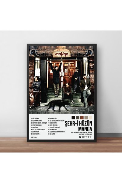 Orendart Manga - Şehr-i Hüzün Albüm Spotify Çerçeveli Poster Tablo