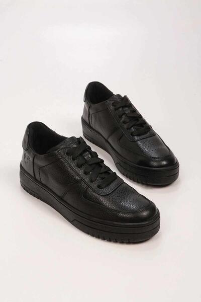 rekorsport Air Force V2 Hakki Δερμάτινα Ανδρικά Αθλητικά Παπούτσια RS-6008 Μαύρα