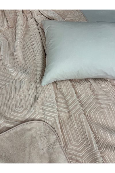 Özdilek Thick Embos Single Blanket Powder
