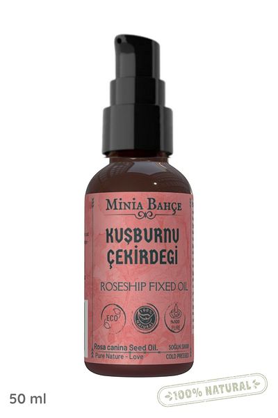 Minia Bahçe Bitki ve Sanat Atölyesi 50ml Cold Pressed - 100% Pure Rosehip Seed Oil