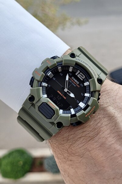 Casio Green Color Analog and Digital 2 Year Warranty Men Wrist Watch