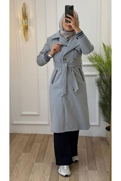 Long winter trench coat best sale