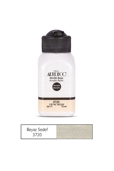 Artdeco METALİK AKRİLİK BOYA 75 ML. BEYAZ