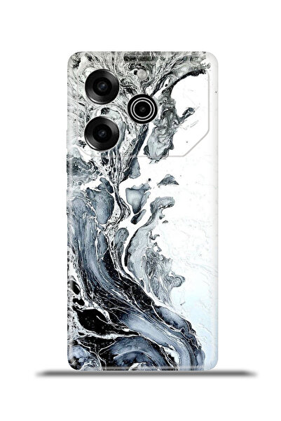 TECNO Pova 6 Pro Uyumlu Kılıf Esnek Silikon Kamera Koruma 4k Desenli - Granit Mermer