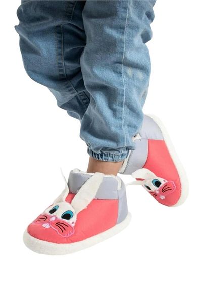 Liger Παιδικό παπούτσι - Figured House Shoe, για νηπιαγωγείο και σχολείο, Grey-Powder