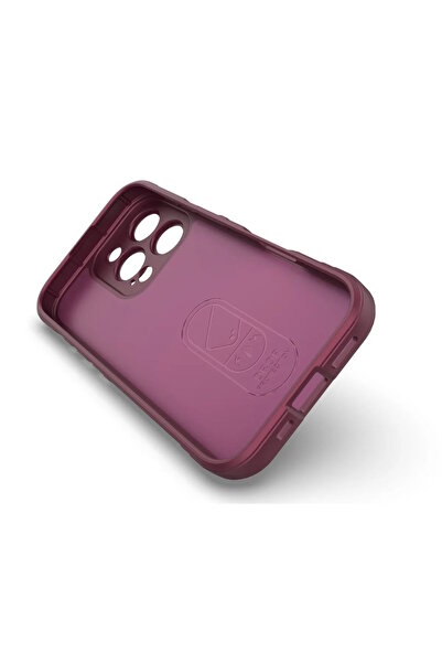 m.tk moveteck İphone 16 Pro Max Kılıf Kamera Korumalı Dalgalı Kabartmalı Yumuşak Renkli Silikon Kapak içi Kadife