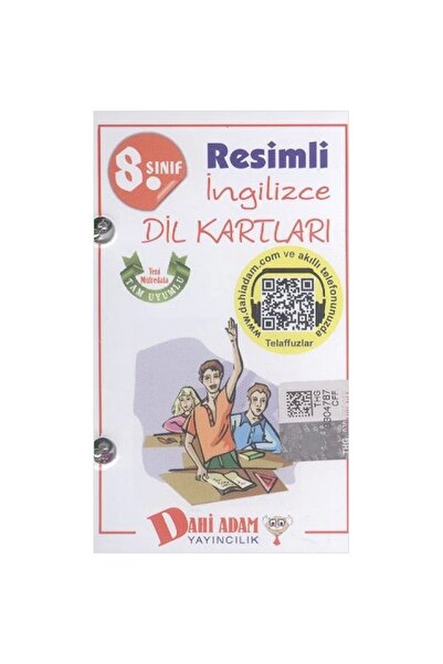 Dahi Adam Yayıncılık Dahi Adam 8. Sınıf Resimli Ingilizce Dil Kartı