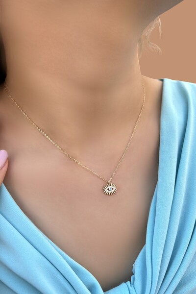 Altınaşkı Kirpik Hayalet Altın Kolye